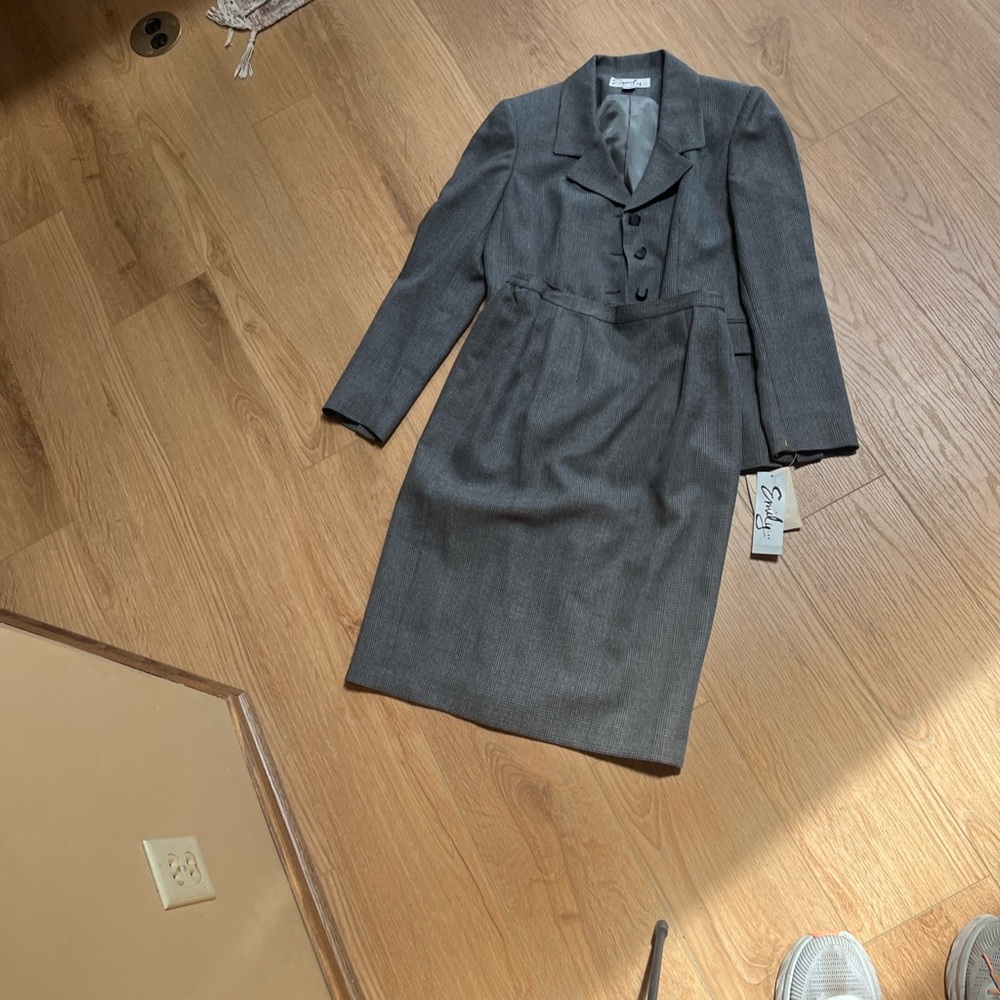 Vintage Emily Charcoal Suit Set